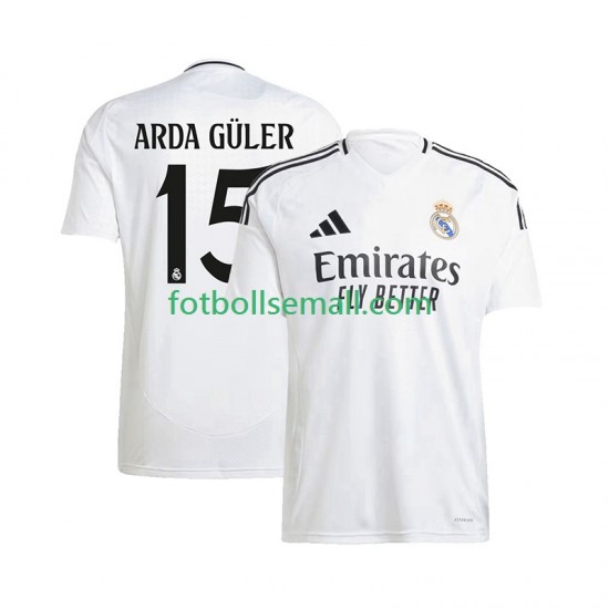 Matchtröjor Real Madrid ARDA GuLER 15 2024-2025 Kortärmad till Herr (1:a ställ)