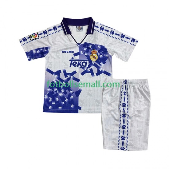 Matchtröjor Real Madrid Retro 1996-1997 Kortärmad till Barn (3:e ställ)