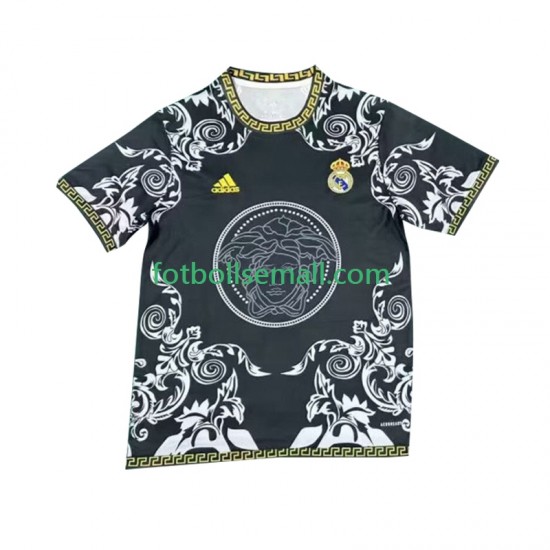 Svart Matchtröjor Real Madrid Versace Edition 2024-2025 Kortärmad till Herr (1:a ställ)
