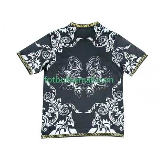 Svart Matchtröjor Real Madrid Versace Edition 2024-2025 Kortärmad till Herr (1:a ställ)