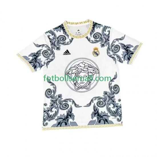 Vit Matchtröjor Real Madrid Versace Edition 2024-2025 Kortärmad till Herr (1:a ställ)