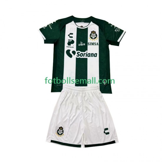 Matchtröjor Santos Laguna 2024-2025 Kortärmad till Barn (1:a ställ)