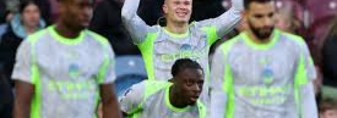 Manchester City 1-0 Burnley FC och klättrar till toppen av Premier League-tabellen