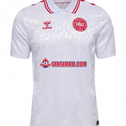 Matchtröjor Danmark Euro 2024 Kortärmad till Herr (2:a ställ)