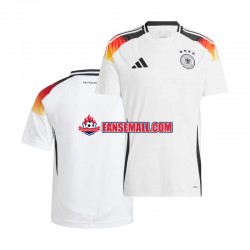 Vit Matchtröjor Tyskland Euro 2024 Kortärmad till Herr (1:a ställ)
