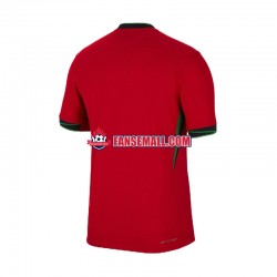 Röd Matchtröjor Portugal Euro 2024 Kortärmad till Herr (1:a ställ)