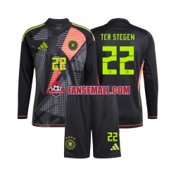 Matchtröjor Tyskland Målvaktströja Ter Stegen 22 Euro 2024 Långärmad till Barn (1:a ställ)