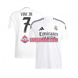 Matchtröjor Real Madrid Vinicius Junior 7 2024-2025 Kortärmad till Herr (1:a ställ)