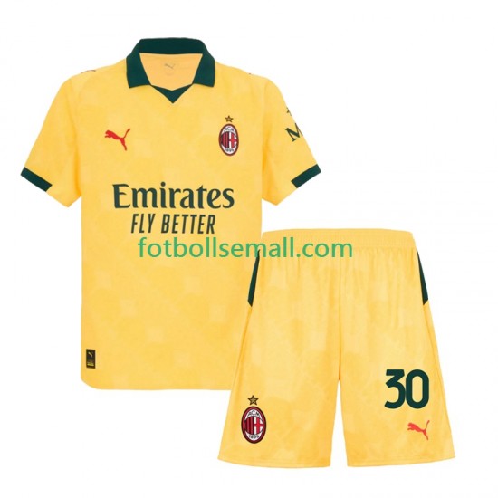 Matchtröjor AC Milan Ardon Jashari 30 2025-2026 Kortärmad till Barn (3:e ställ)