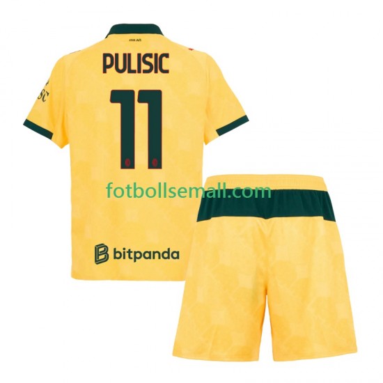 Matchtröjor AC Milan Christian Pulisic 11 2025-2026 Kortärmad till Barn (3:e ställ)