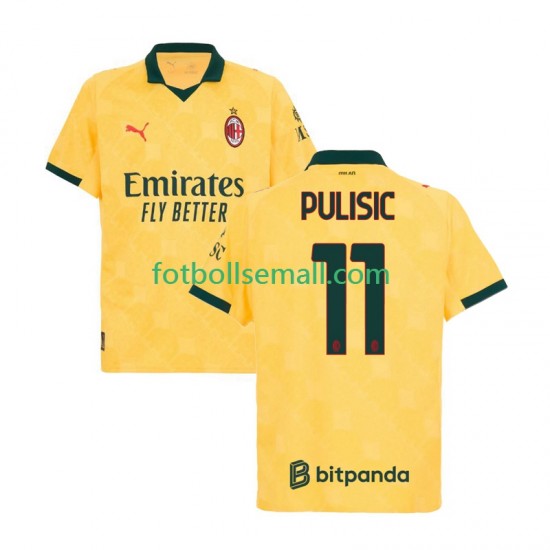 Matchtröjor AC Milan Christian Pulisic 11 2025-2026 Kortärmad till Herr (3:e ställ)