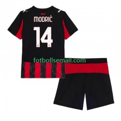 Matchtröjor AC Milan Luca Modric 14 2025-2026 Kortärmad till Barn (1:a ställ)
