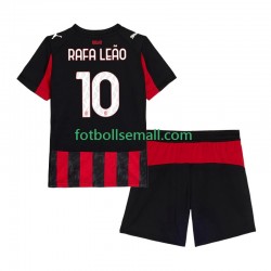 Matchtröjor AC Milan Rafael Leao 10 2025-2026 Kortärmad till Barn (1:a ställ)