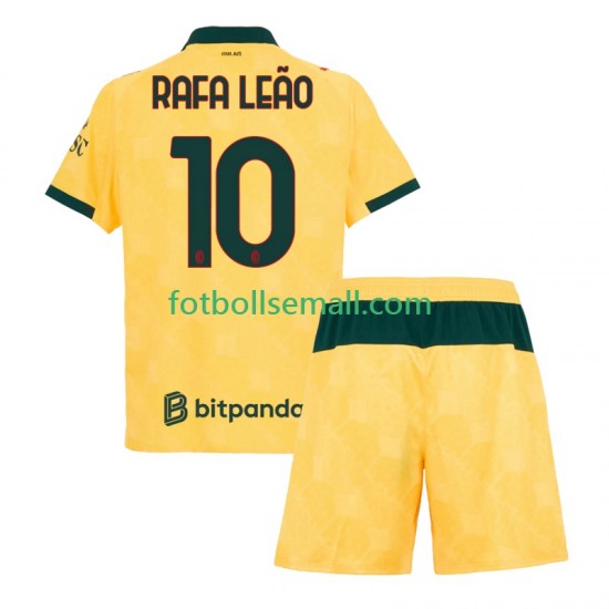 Matchtröjor AC Milan Rafael Leao 10 2025-2026 Kortärmad till Barn (3:e ställ)