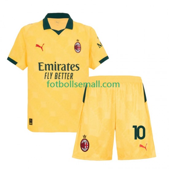 Matchtröjor AC Milan Rafael Leao 10 2025-2026 Kortärmad till Barn (3:e ställ)