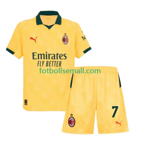 Matchtröjor AC Milan Santiago Gimenez 7 2025-2026 Kortärmad till Barn (3:e ställ)