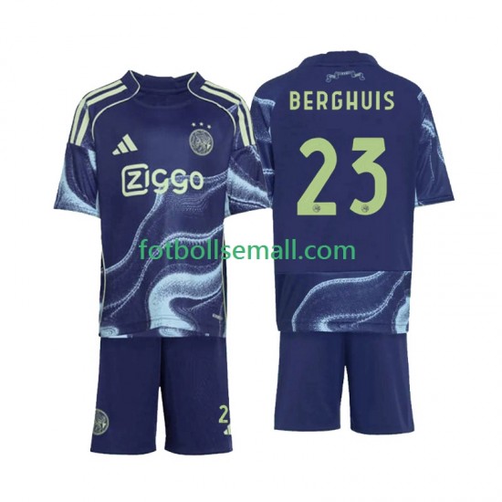 Matchtröjor AFC Ajax Steven Berghuis 23 2025-2026 Kortärmad till Barn (2:a ställ)