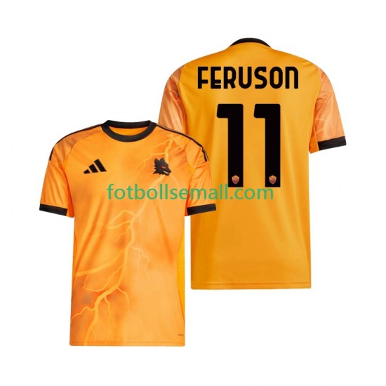Matchtröjor AS Roma Evan Ferguson 11 2025-2026 Kortärmad till Herr (2:a ställ)