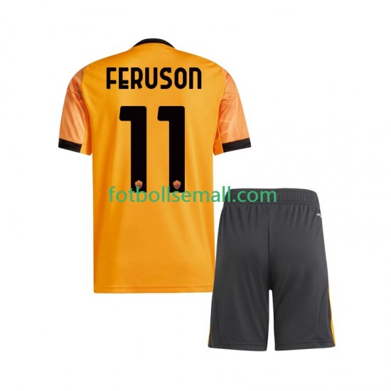 Matchtröjor AS Roma Evan Ferguson 11 2025-2026 Kortärmad till Barn (2:a ställ)