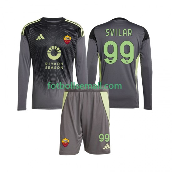 Matchtröjor AS Roma Målvaktströja Mile Svilar 99 2025-2026 Långärmad till Barn (1:a ställ)