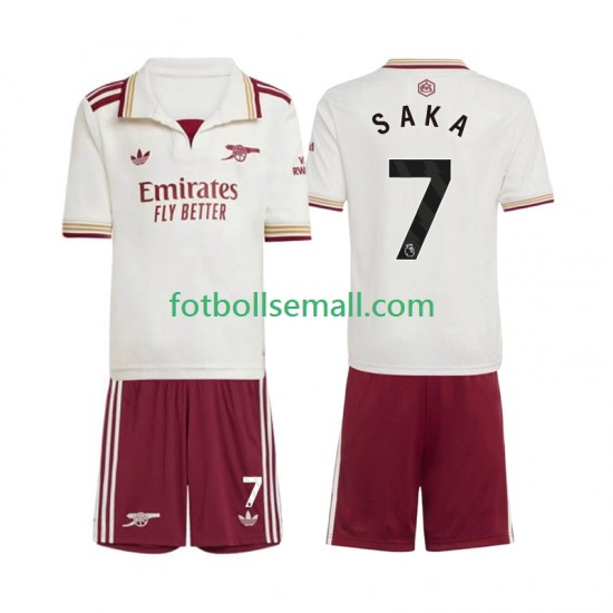 Matchtröjor Arsenal Bukayo Saka 7 2025-2026 Kortärmad till Barn (3:e ställ)
