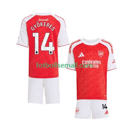 Matchtröjor Arsenal Viktor Gyokeres 14 2025-2026 Kortärmad till Barn (1:a ställ)
