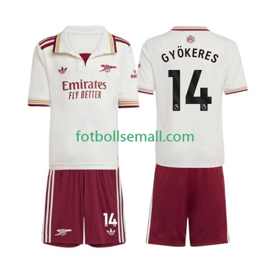Matchtröjor Arsenal Viktor Gyokeres 14 2025-2026 Kortärmad till Barn (3:e ställ)