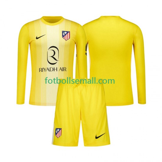 Matchtröjor Atlético Madrid Målvaktströja 2025-2026 Långärmad till Barn (1:a ställ)