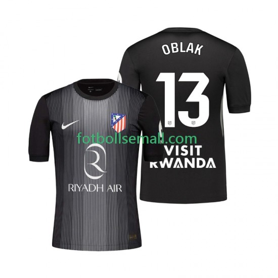 Matchtröjor Atlético Madrid Målvaktströja Jan Oblak 13 2025-2026 Kortärmad till Herr (2:a ställ)