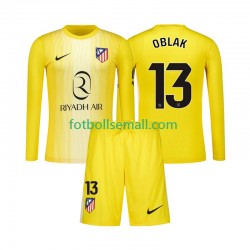 Matchtröjor Atlético Madrid Målvaktströja Jan Oblak 13 2025-2026 Långärmad till Barn (1:a ställ)
