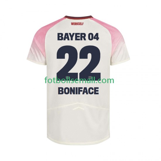 Matchtröjor Bayer 04 Leverkusen Victor Boniface 22 2025-2026 Kortärmad till Herr (2:a ställ)