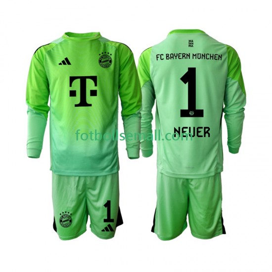 Matchtröjor FC Bayern München Målvaktströja Neuer 1 2025-2026 Långärmad till Barn (1:a ställ)