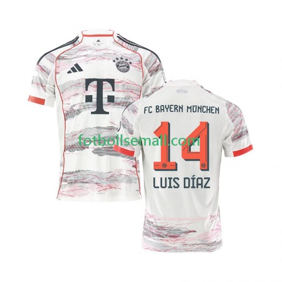 Matchtröjor FC Bayern München Luis Diaz 14 2025-2026 Kortärmad till Herr (2:a ställ)