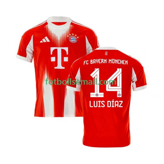 Matchtröjor FC Bayern München Luis Diaz 14 2025-2026 Kortärmad till Herr (1:a ställ)
