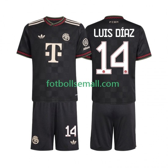 Matchtröjor FC Bayern München Luis Diaz 14 2025-2026 Kortärmad till Barn (3:e ställ)