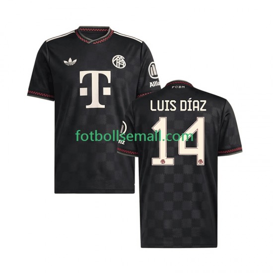Matchtröjor FC Bayern München Luis Diaz 14 2025-2026 Kortärmad till Herr (3:e ställ)