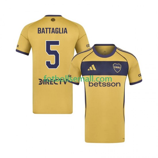 Matchtröjor CA Boca Juniors Rodrigo Battaglia 5 2025-2026 Kortärmad till Herr (2:a ställ)