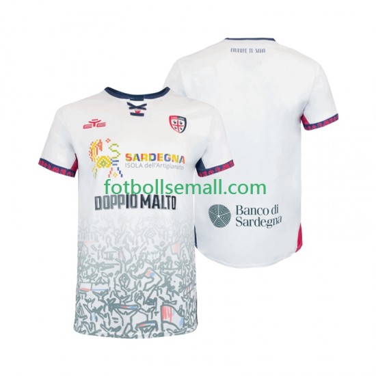Matchtröjor Cagliari 2025-2026 Kortärmad till Herr (2:a ställ)