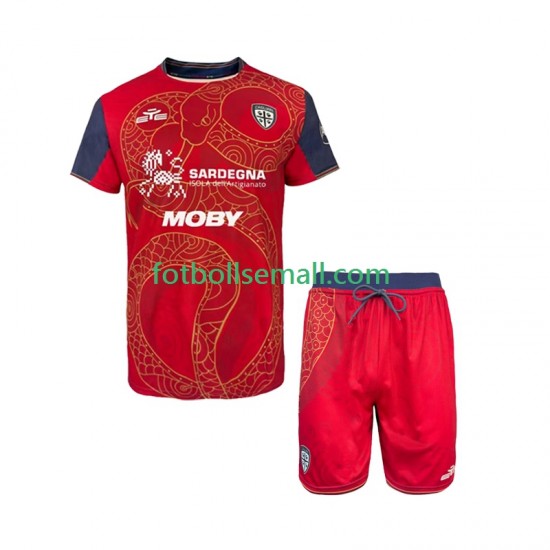 Matchtröjor Cagliari Special 2025-2026 Kortärmad till Barn (1:a ställ)