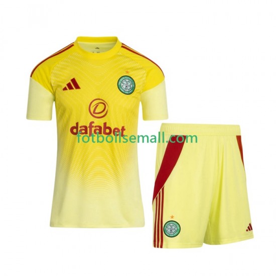 Matchtröjor Celtic Målvaktströja FC 2025-2026 Kortärmad till Barn (1:a ställ)
