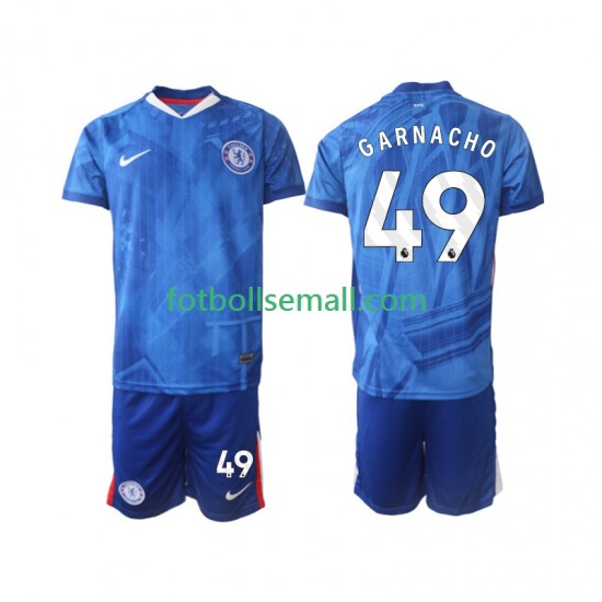 Matchtröjor Chelsea Alejandro Garnacho 49 2025-2026 Kortärmad till Barn (1:a ställ)