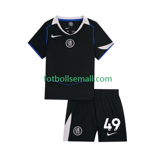 Matchtröjor Chelsea Alejandro Garnacho 49 2025-2026 Kortärmad till Barn (3:e ställ)