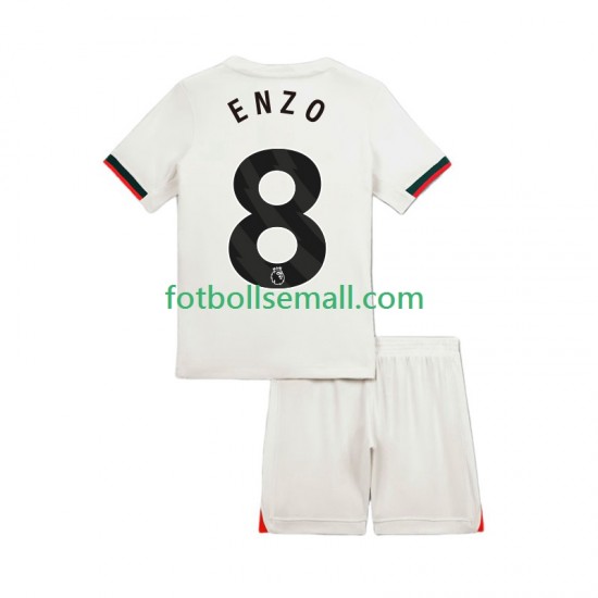 Matchtröjor Chelsea Enzo Fernandez 8 2025-2026 Kortärmad till Barn (2:a ställ)