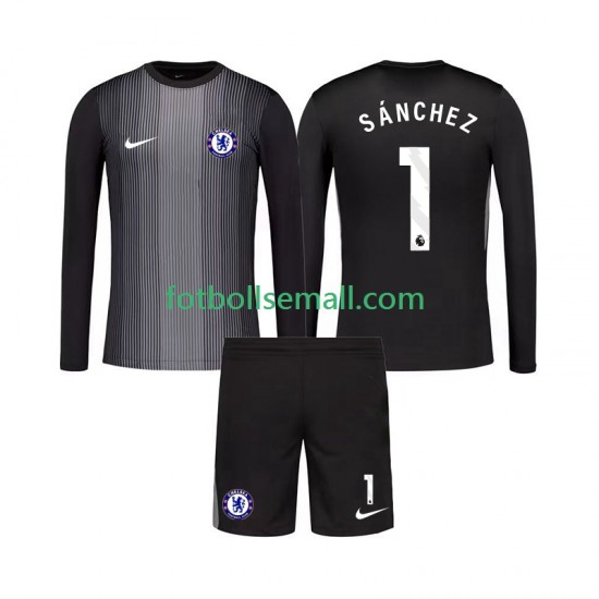 Matchtröjor Chelsea Målvaktströja Robert Sanchez 1 2025-2026 Långärmad till Barn (1:a ställ)