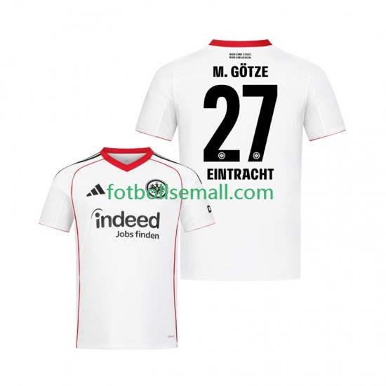 Matchtröjor Eintracht Frankfurt Mario Gotze 27 2025-2026 Kortärmad till Herr (2:a ställ)