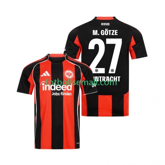 Matchtröjor Eintracht Frankfurt Mario Gotze 27 2025-2026 Kortärmad till Herr (1:a ställ)