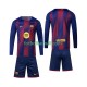Matchtröjor FC Barcelona 2025-2026 Långärmad till Barn (1:a ställ)
