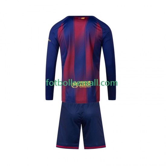 Matchtröjor FC Barcelona 2025-2026 Långärmad till Barn (1:a ställ)