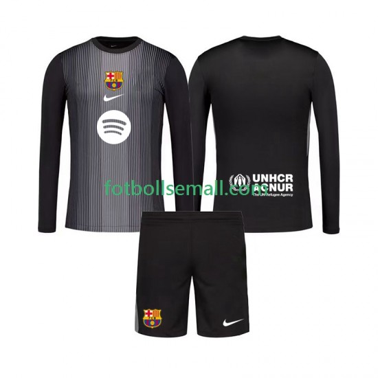 Matchtröjor FC Barcelona Målvaktströja 2025-2026 Långärmad till Barn (3:e ställ)