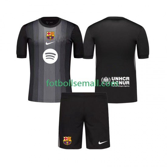 Matchtröjor FC Barcelona Målvaktströja 2025-2026 Kortärmad till Barn (3:e ställ)